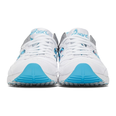 Shop Comme Des Garçons Shirt White & Blue Asics Edition Tarther Sneakers In 1 Blue