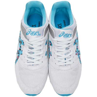 Shop Comme Des Garçons Shirt White & Blue Asics Edition Tarther Sneakers In 1 Blue