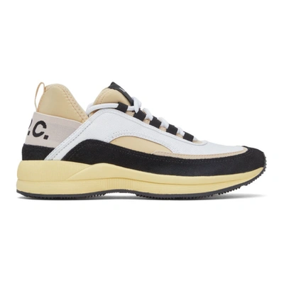 Shop A.p.c. Black & Beige Run Around Sneakers In Baa Beige