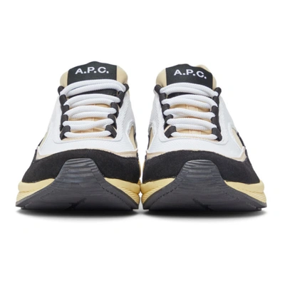 Shop A.p.c. Black & Beige Run Around Sneakers In Baa Beige