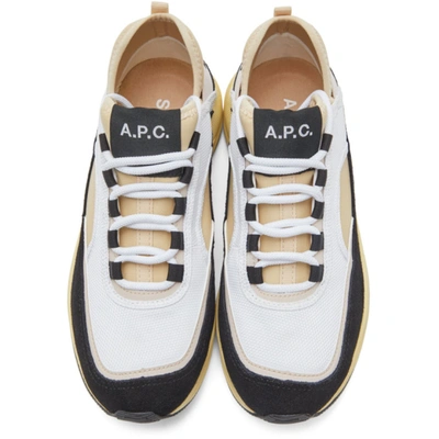 Shop A.p.c. Black & Beige Run Around Sneakers In Baa Beige