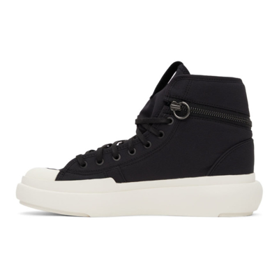 Shop Y-3 Ajatu Court High Sneakers In Black/white