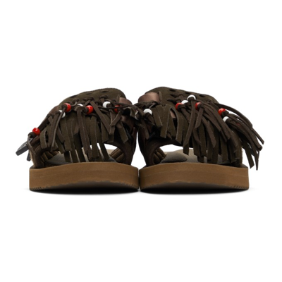 Shop Suicoke Brown Hoto-scab Sandals