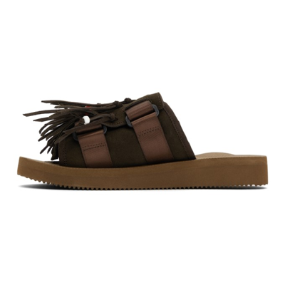 Shop Suicoke Brown Hoto-scab Sandals