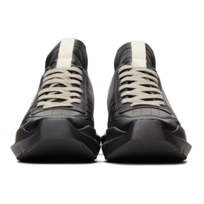 Shop Rick Owens Black Geth Runner Sneakers In 999 Black