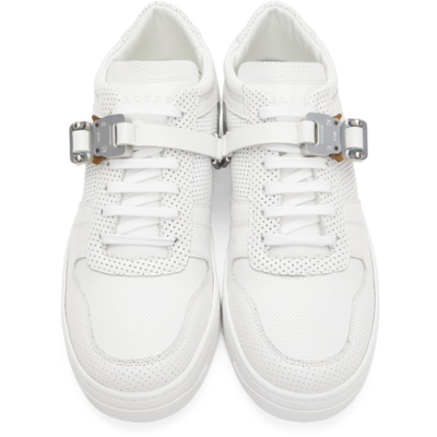 Shop Alyx Buckle Low Sneakers In Whitewth0001
