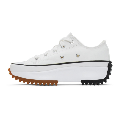 Shop Converse White Run Star Hike Sneakers In White/black/gum