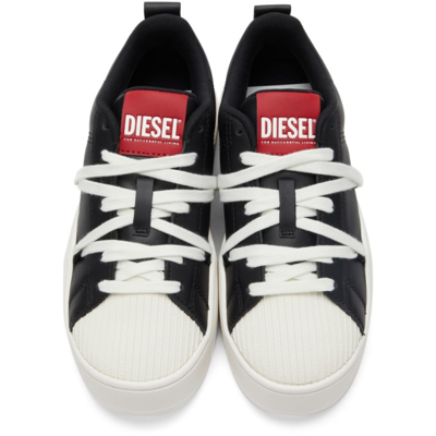 Diesel Black S-shika Lace-up Sneakers In T8013