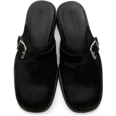 Shop Our Legacy Ssense Exclusive Black Cow Hair Camion Mule Loafers