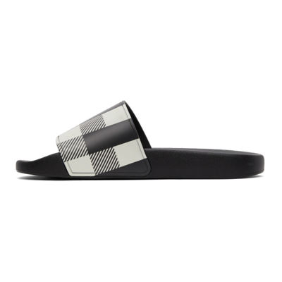 Shop Burberry Furley Printed Slides In Camel Check