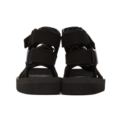 Shop Suicoke Black Boak-v Sandals