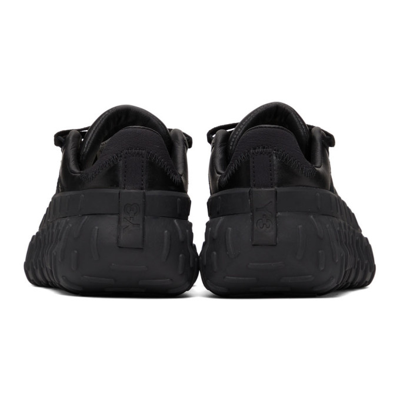 Shop Y-3 Leather Gr. 1p Sneakers In Black