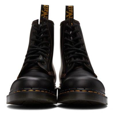 Shop Dr. Martens' Black 1460 Leather Boots In Black/brown