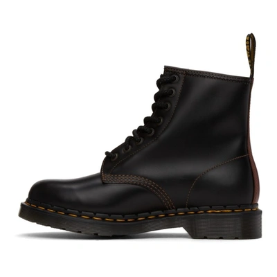 Shop Dr. Martens' Black 1460 Leather Boots In Black/brown