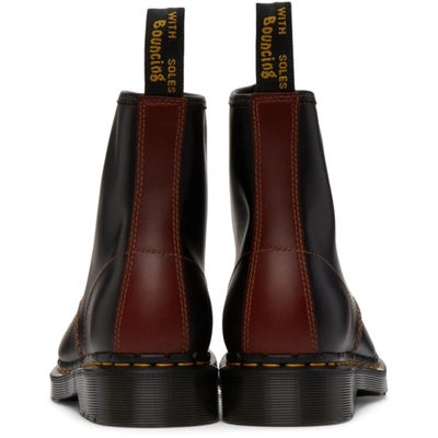 Shop Dr. Martens' Black 1460 Leather Boots In Black/brown