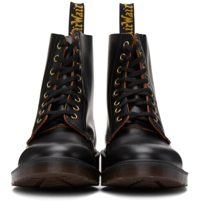 Dr. Martens Black 1460 Pascal Vintage Smooth Leather Boots | ModeSens