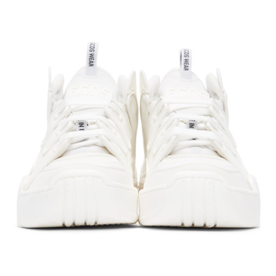Shop Gcds White Slim Skate Sneakers In 01 White