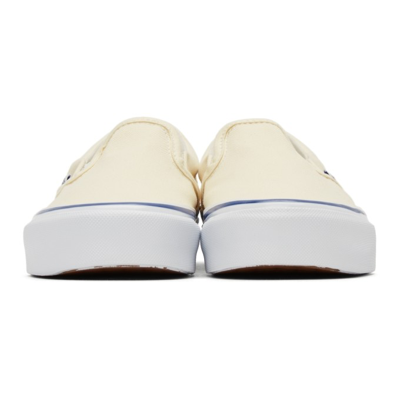 Shop Vans Off-white Og Classic Slip-on Lx Sneakers In Classic White