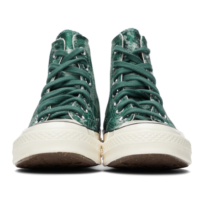 pine green high top converse