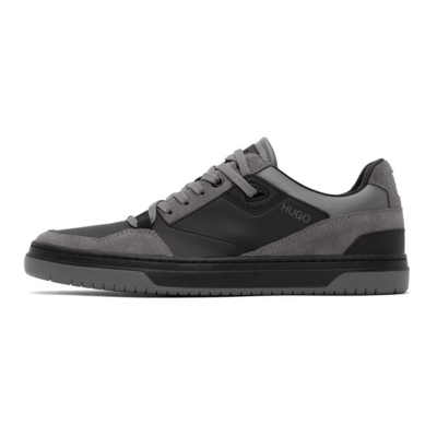 Shop Hugo Black Switon Sneakers In 1 Black