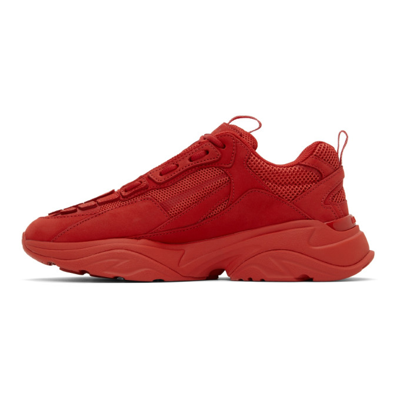 Shop Amiri Bone Runner Sneakers In Red