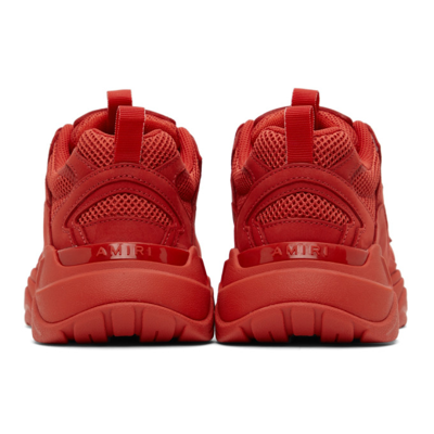 Shop Amiri Bone Runner Sneakers In Red