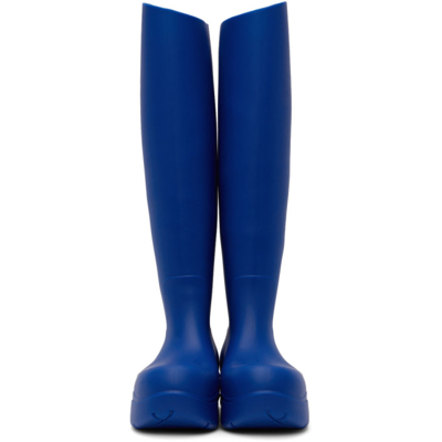 Shop Bottega Veneta Blue Puddle Tall Boot In 4209 Cobalt