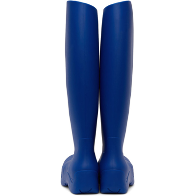 Shop Bottega Veneta Blue Puddle Tall Boot In 4209 Cobalt