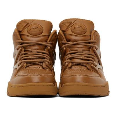 Shop Juunj Reebok Edition Pump Omni Zone 2 Sneakers In Brown