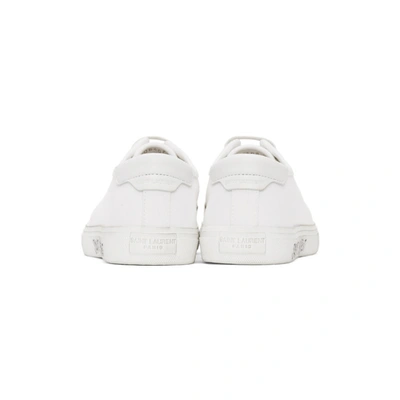 Shop Saint Laurent White Malibu Sneakers In Optic White