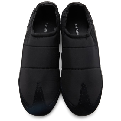 Shop Raf Simons Black Solaris-22 Low Loafers In Black0003