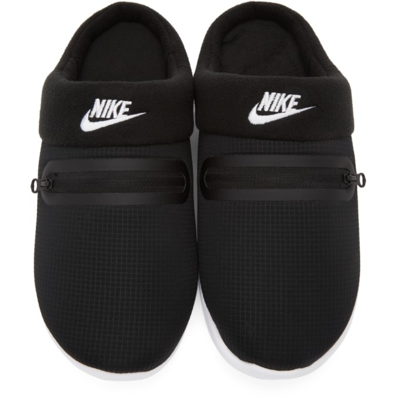 Shop Nike Black  Burrow Sandals In Black/white