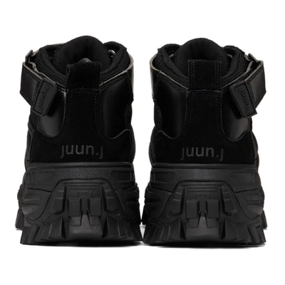Shop Juunj High Combat Boots In 5 Black