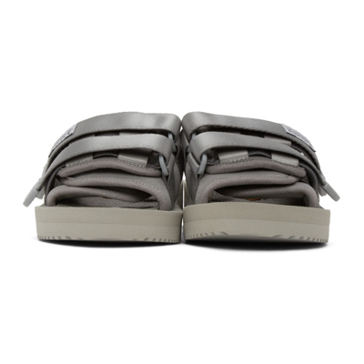 Shop Suicoke Grey Moto-vs Sandals In Gray