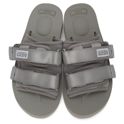 Shop Suicoke Grey Moto-vs Sandals In Gray