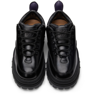 Shop Eytys Black Leather Angel Sneakers