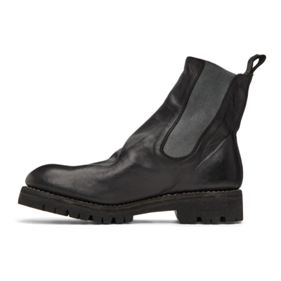 Shop Guidi Black Leather Chelsea Boots In Blkt
