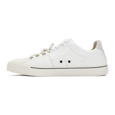 Shop Maison Margiela White Evolution Sneakers In H8548 White / Off Wh