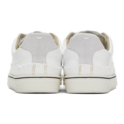 Shop Maison Margiela White Evolution Sneakers In H8548 White / Off Wh