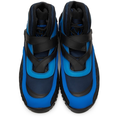 Shop Kiko Kostadinov Black & Blue Jehtra High-top Sneakers In Skydiver