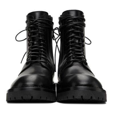Shop Ann Demeulemeester Leather Alec Ankle Boots In Black