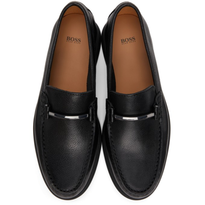 Shop Hugo Boss Sienna Moc Loafer In 001 Black