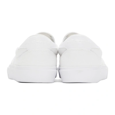 Shop Adidas Originals White Court Rallye Slip Sneakers