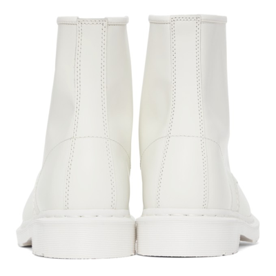 Shop Dr. Martens' White Mono 1460 Boots