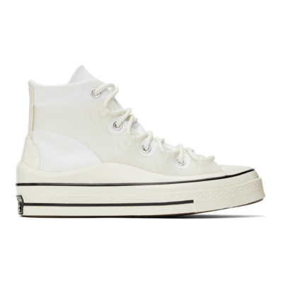 Shop Converse White Chuck 70 Utility Hi Sneakers In White/egret/black