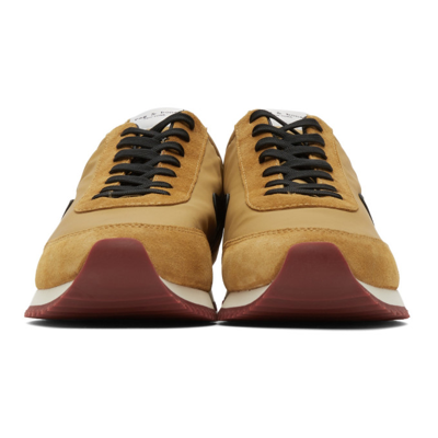 Shop Rag & Bone Tan Retro Runner Sneakers In Mustard