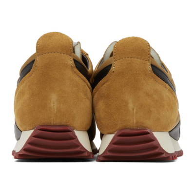 Shop Rag & Bone Tan Retro Runner Sneakers In Mustard