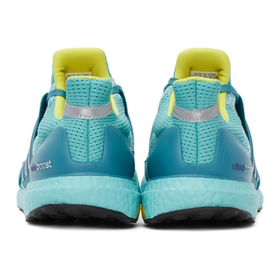 Shop Adidas Originals Blue Ultraboost 1.0 Dna Sneakers In Blue/zx 8000