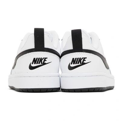 Shop Nike Kids White & Black Court Borough Low 2 Big Kids Sneakers In White/black