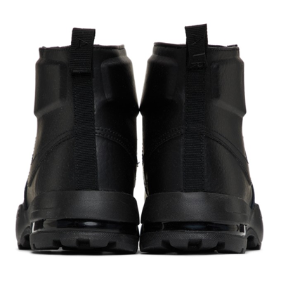 Shop Nike Kids Black Air Max Goaterra 2.0 Big Kids Boots In 001 Black/black